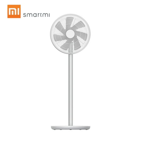 2019 New Xiaomi Smartmi Standing Fan 2S Floor DC Pedestal Fan Natural Wind Home Stand Fan Air Conditioner Wired and Wireless Dual Use House Cooler with Mi Home APP Smart Control (Best Phone Cooler App)