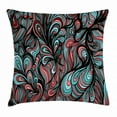 thumbnail image 1 of Art Throw Pillow Cushion Cover, Absurd Shapes with Dim Colors in a Grunge Inspired Abstract Art Work Watercolor Print, Decorative Square Accent Pillow Case, 16 X 16 Inches, Multicolor, by Ambesonne, 1 of 2