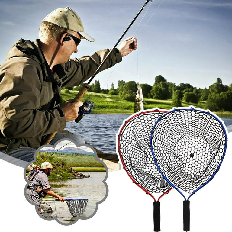 SAN LIKE Fishing Net Fish Landing Nets Collapsible Telescopic Sturdy Pole  Handle for Saltwater Freshwater Extending to 36/43/71/98inches 