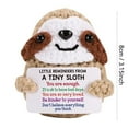 thumbnail image 2 of 2 Pack Positive Potato Crochet Sloth Doll, Cute Knitted Emotional Support Animal with Inspirational Card, Handmade Wool Yarn Knitting Toy, Funny Stress Relief Gift, 2 of 5