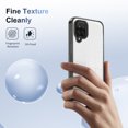 thumbnail image 5 of Compatiable with Samsung Galaxy A22 4G Case Clear, Transparent Crystal Shockproof Phone Case, Slim Anti-Scratch Hard PC + Soft TPU Back Protective Cover Bumper Non-Slip Design, Black, 5 of 8