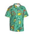 thumbnail image 2 of Easygdp Funny Animals in Jungle Men's Hawaiian Shirts Print Lapel Short Sleeve for Beach, vacation, party, casual occasions - XX-Large, 2 of 9