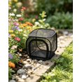 thumbnail image 4 of Collapsible Insect Habitat Cage 30x30x30cm Black Trim Black Mesh Pop Up Cage with Zipper for Outdoor Use, 4 of 4