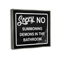 thumbnail image 4 of Stupell Industries No Summoning Demons Phrase Graphic Art Luster Gray Floating Framed Canvas Print Wall Art, Design by Lil' Rue, 4 of 6