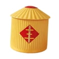 thumbnail image 3 of Contenedor de alimentos, recipiente para arroz, práctico, hermético, versátil para el hogar y para granos. Amarillo S, 3 of 9