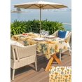 thumbnail image 5 of Outdoor Tablecloth with Umbrella Hole for Patio/Picnic/Party/Camping, Sunflowers Waterproof Table Cloth Rectangle Table Cover Washable, Spring Yellow Botanical Flowers Floral (60"x 84"), 5 of 8