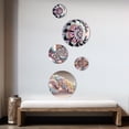 thumbnail image 3 of Designart "Pastel Fractal Simplicity I" Modern Geometric Metal Wall Art Set of 5 Piece, 3 of 5