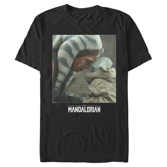 Men's Star Wars: The Mandalorian Ahsoka Fear In You Graphic Tee Black Medium