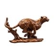thumbnail image 4 of DOLITY Desk Leopard Statue Creative Leopard Figurine for Living Room Office Desktop Brown, 4 of 9