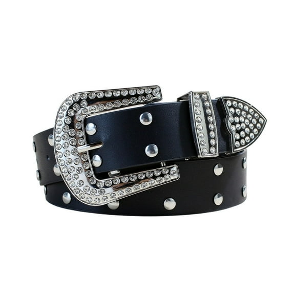 SWSMCLT Women's Autumn Belt Biker Groove Belt Cyberpunk Chunky Metal Casual Adjustable Belts Bling 2025 Style1 X-Small-Large