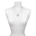 thumbnail image 3 of Delight Jewelry Silvertone Healing Hand Silver-tone You Mean the World to Me Ring Necklace, 18", 3 of 4