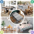 thumbnail image 4 of Boho Bohemia Geometric Line Art Rectangle Tablecloth 60"x120",Waterproof Polyester Rectangle Table Cloth, Wipeable Spillproof Polyester Tablecloth for Dining, Camping, Indoor and Outdoor, 4 of 6