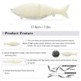 thumbnail image 4 of Graflsoa Ultimate Realistic Fishing Lure - 17.8cm White Plastic Bait for Enhanced Angling Experience, 4 of 6