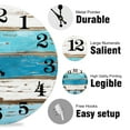 thumbnail image 6 of 10 In Digital Battery Operated Wall Clock-Silent Non-Ticking-Vintage Round ，Beach Themed-Rustic Coastal Nautical , Decorative for Home, 6 of 8