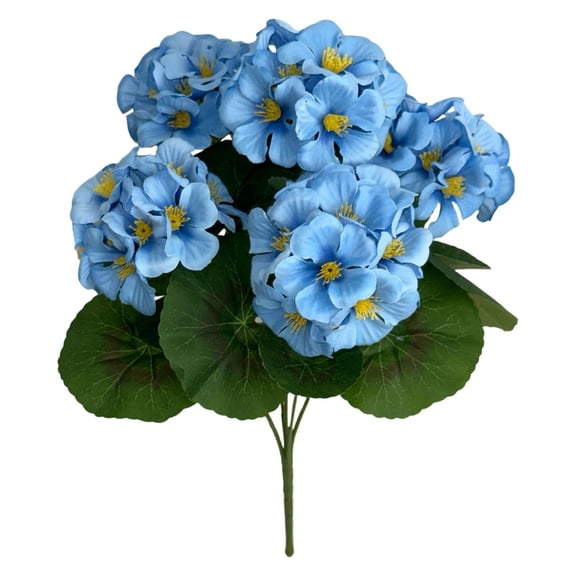 Artificial Geranium Flowers, Binkne 15-Inch Artificial Begonia Flowers - Begonia Plants Perfect for Indoor and Outdoor Home Garden and Living Room Decor