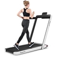 thumbnail image 1 of Patiojoy Tapis Roulant Pliant 2 en 1 Machine de Course Électrique avec Haut-Parleur Bluetooth Blanc, 1 of 6