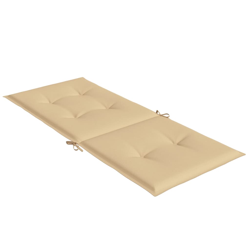 vidaXL Highback Chair Cushions Outdoor Seat Pad Garden Patio Furniture Fabric