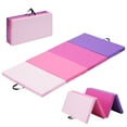 thumbnail image 3 of Ainfox 2" Thick Folding 3'x6' Multi-Color Gymnastics Exercise Mat, 3 of 9