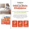 thumbnail image 3 of Truly Free Multi-Purpose Odor & Stain Eliminator, Pet Odor Eliminator for Home & Stain Remover for Carpet, Couch, Rugs & More, Upholstery Deodorizer, Includes 1 Empty Bottle Spray & 2 Refill (3 oz ea, 3 of 4