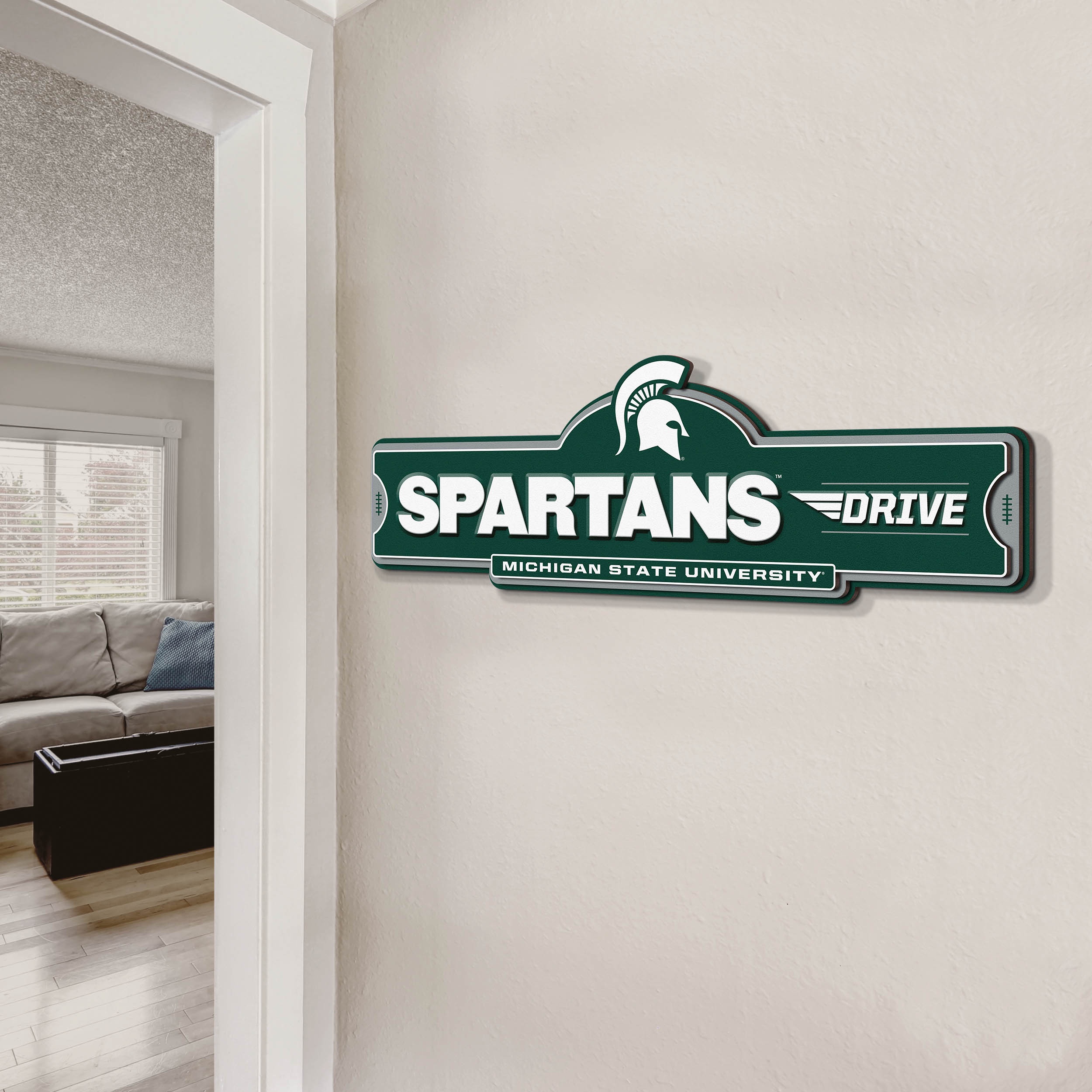 YouTheFan NCAA Michigan State Spartans Street Sign