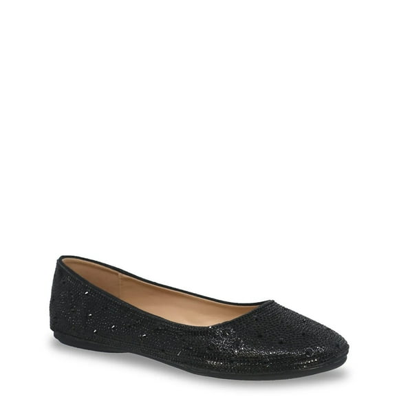 Kelly & Katie Women's Julia-01 Rhinestone Ballet Flat
