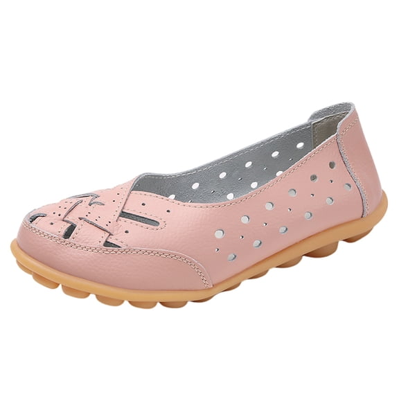 Domuza Orthopedic Casual Shoes for Women Arch Support Non Slip Slip on Work Shoes Lightweight Mesh Stretch Volleyball Shoes Comfortable 2026 Foam Shoes Pink 5.5（EU-36）