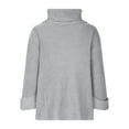 thumbnail image 4 of IROINNID Reduced Womens Sweater Turtleneck Pullover Sweater Solid Color Leisure Mid-Length Long Sleeve Autumn and Winter High Collar Sweater Tops, 4 of 6
