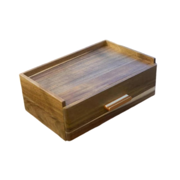 Organizador de Bolsitas de Té de Madera, Accesorio de Almacenamiento Que Ahorra Espacio, Soporte para Bolsitas de Té para Hombre, para Encimera