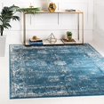 thumbnail image 2 of Unique Loom 3141399 6 x 6 ft. Casino Sofia Square Rug, Blue, 2 of 4