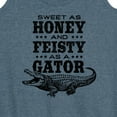 thumbnail image 3 of Instant Message - Sweet As Honey & Feisty As A Gator - Women's Racerback Tank Top, 3 of 6