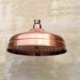 thumbnail image 1 of Copper Shower Head, 20cm (8 Inch) Diameter, High Pressure Fixed Shower Head With Adjustable Angle Shower Head Rain Shower Head - Gold, 1 of 5