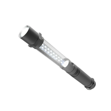 Hanging Aluminum LED Flashlight –90 Lumens Aluminum Handheld Dual Beam Spotlight With Magnetic Base for Fishing, Camping and Auto Repair by