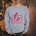 thumbnail image 2 of Amzcrzy Chandails en Molleton de la Saint-Valentin pour Hommes Mode Ample Imprimé Valentines Tops Décontractés Manches Longues Col Rond Couples Chandails en Molleton Cadeaux de la Saint-Valentin pour Hommes, 2 of 4