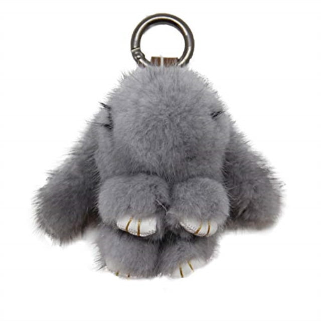 stuffed bunny keychain