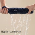 thumbnail image 5 of Jessy Home 12 Pack Navy Blue Hand Towel Set 16"x31" Soft Highly Absorbent Quick Dry Bathroom Towels 600 GSM Microfiber Plush Towels, 5 of 9