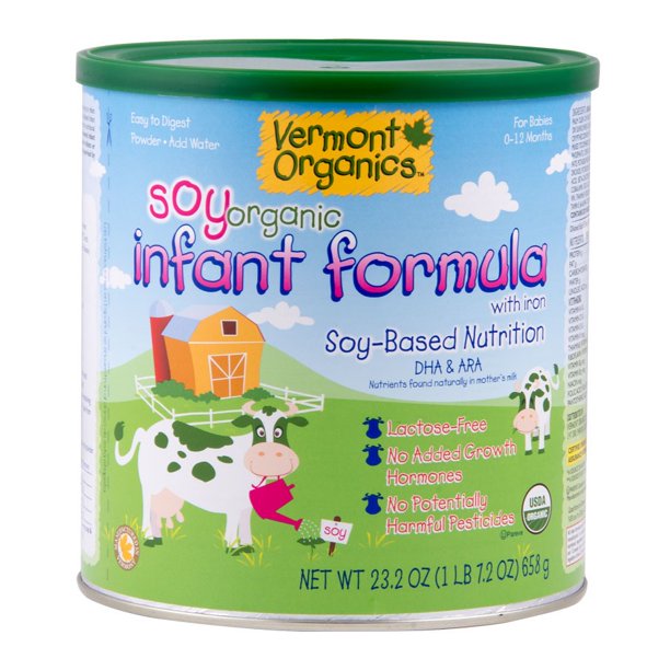 Vermont Organics Organic SoyBased Formula,, with DHA, ARA, and Iron