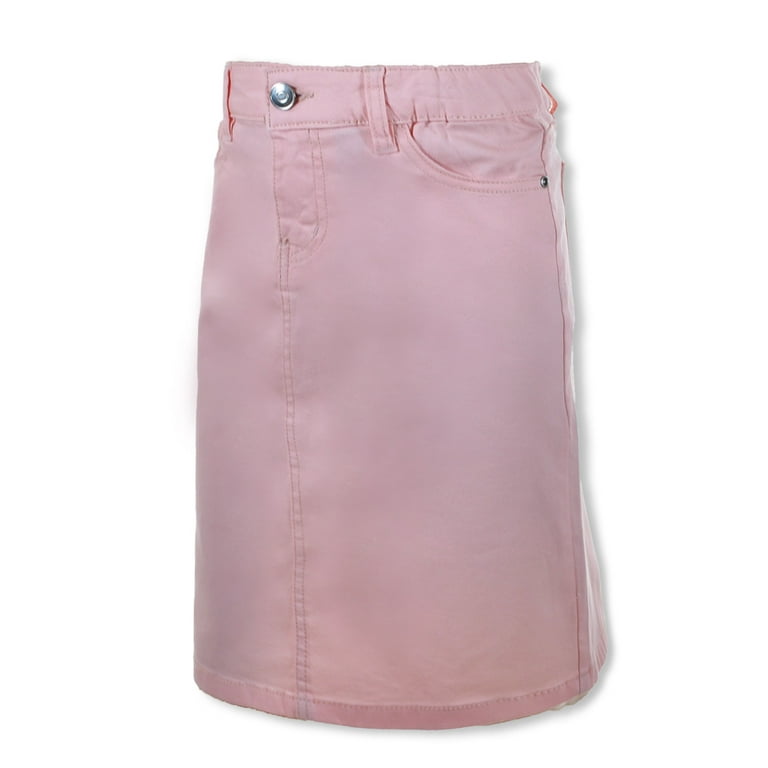 Dusty pink denim skirt hot sale