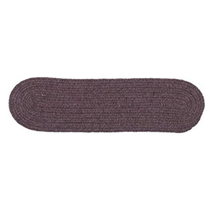 Colonial Mills Bristol Braided Purple Area Rugs 8"x28" (SET 13)