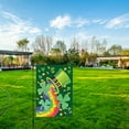 thumbnail image 5 of St Patricks Day Garden Flag 12"x18" Vertical Double Sided, Shamrock Happy St Patricks Day Flag, Evergreen Clover St Patricks Day Yard Flag for Patio Lawn Outdoor House Decor, 5 of 9