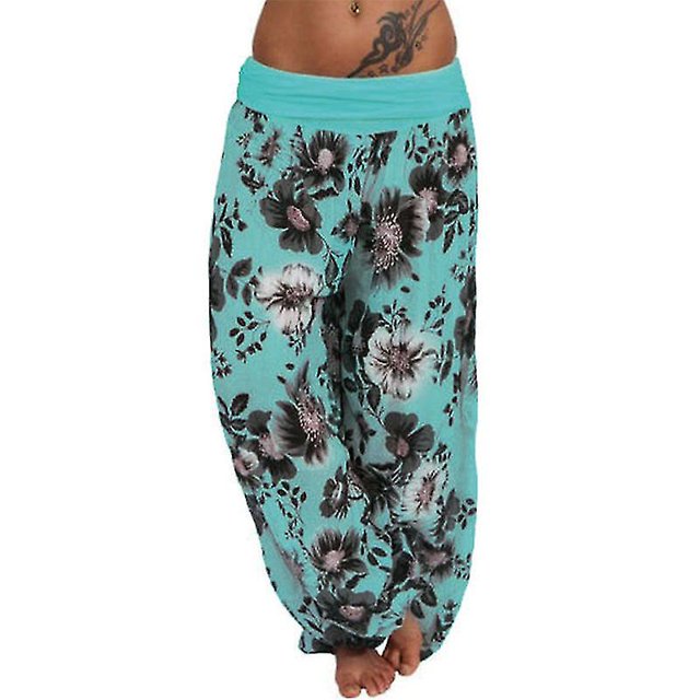 Pantalons Harem Floraux Grande Taille pour Femmes Pantalons Décontractés Amples