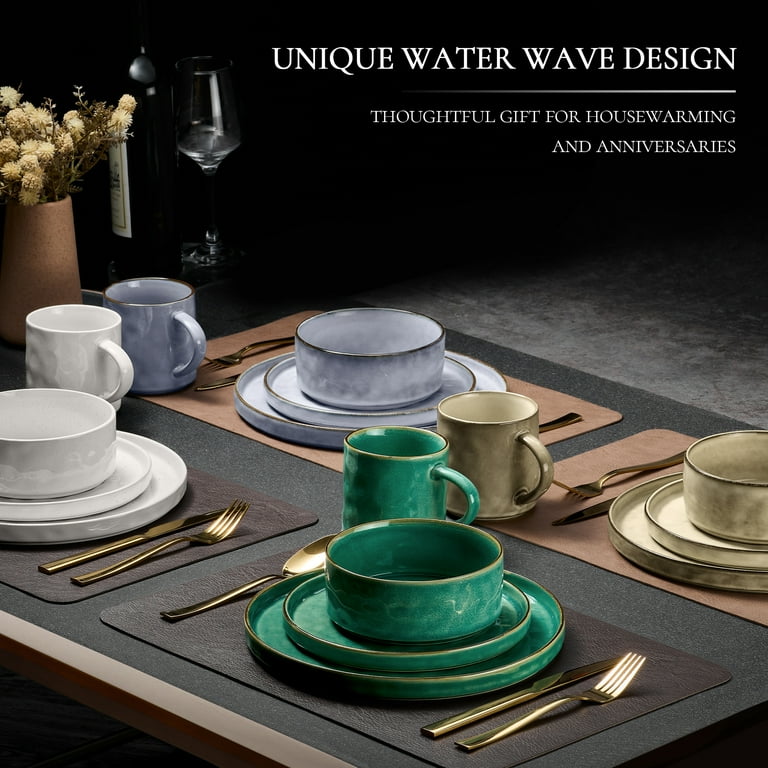 Vesteel 16-Piece Stoneware Dinnerware Set for 4 photo 5