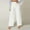 White, variant on Sakmal Women's Pants Khakis Work Wide Leg Dressy Trousers Pink High Waisted Plain Full Length Pants with Pockets