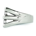 thumbnail image 3 of Stainless Steel Polished CZ Ring 6 Size, 3 of 7