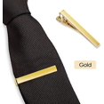 thumbnail image 3 of Clips de corbata para hombres, paquete de 3, clip de corbata clásico, plateado, dorado y negro, clip de corbata, clip de corbata adecuado para bodas, aniversarios y negocios, 3 of 4
