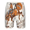 thumbnail image 3 of Balery Cowboy Riding Horse Traje de Baño Estilo Hawaiano para Hombre, Shorts de Secado Rápido con Bolsillos-XX-Large, 3 of 6