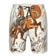 thumbnail image 3 of Balery Cowboy Riding Horse Traje de Baño Estilo Hawaiano para Hombre, Shorts de Secado Rápido con Bolsillos-Small, 3 of 6