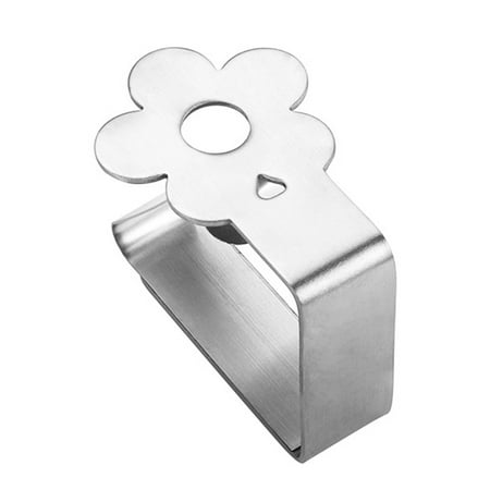 

Silver Thickened Strong Cloth Clip Easy to Carry and Use Tablecloth Clips for Outdoor Picnics Gardens Flowers
