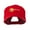 Red, variant on USA State Flower California Poppy Embroidery Cap - Khaki OSFM