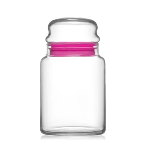 Medium Glass Jars with Lids, Set of 2