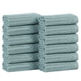 thumbnail image 2 of Superior Soho Ribbed Cotton Face Towel/Washcloth Set of 12, Basil, 2 of 9